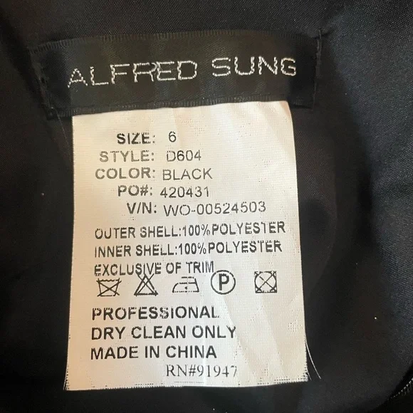 Alfred Sung halter top dress - Picture 3 of 3